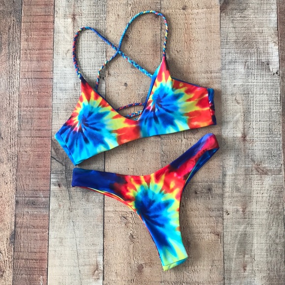 Zaful Other - Last price drop🌿New Tie Dye Bikini Set